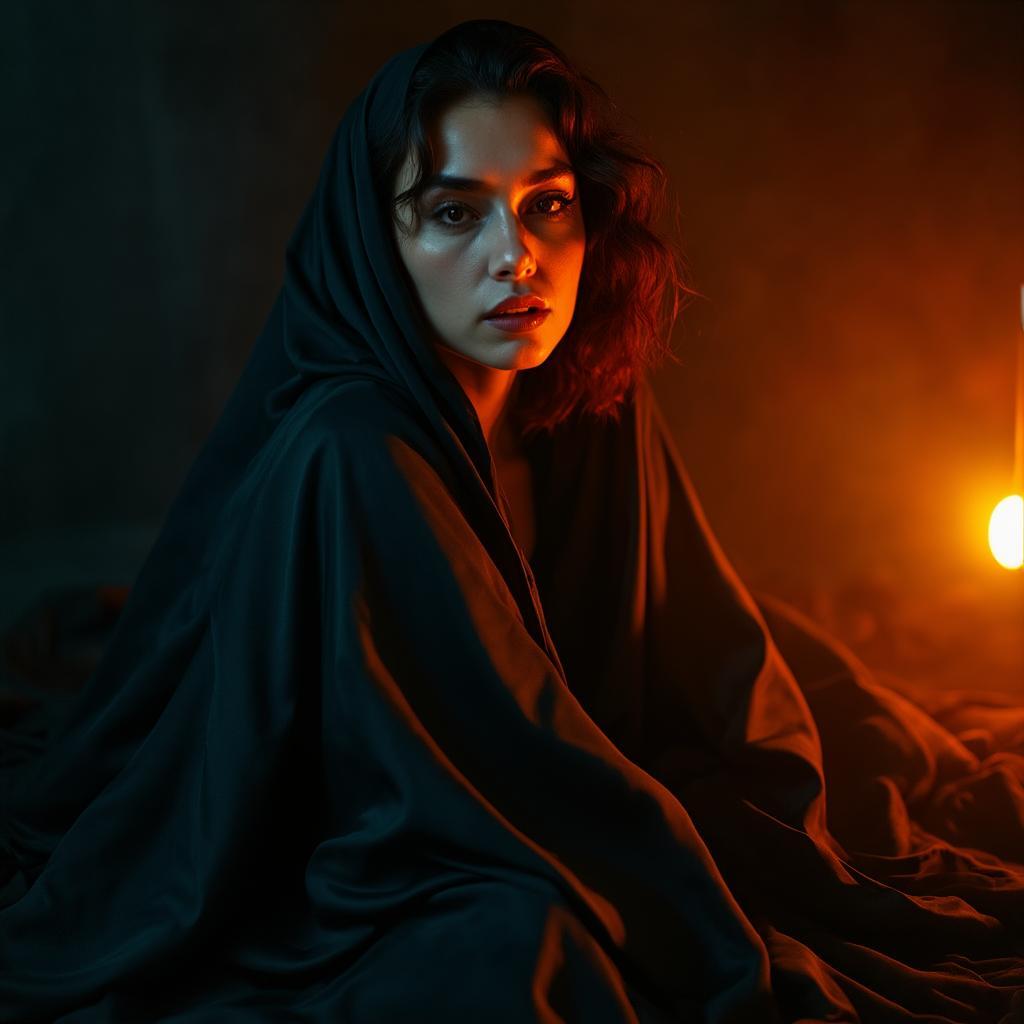 Dark fashion portrait